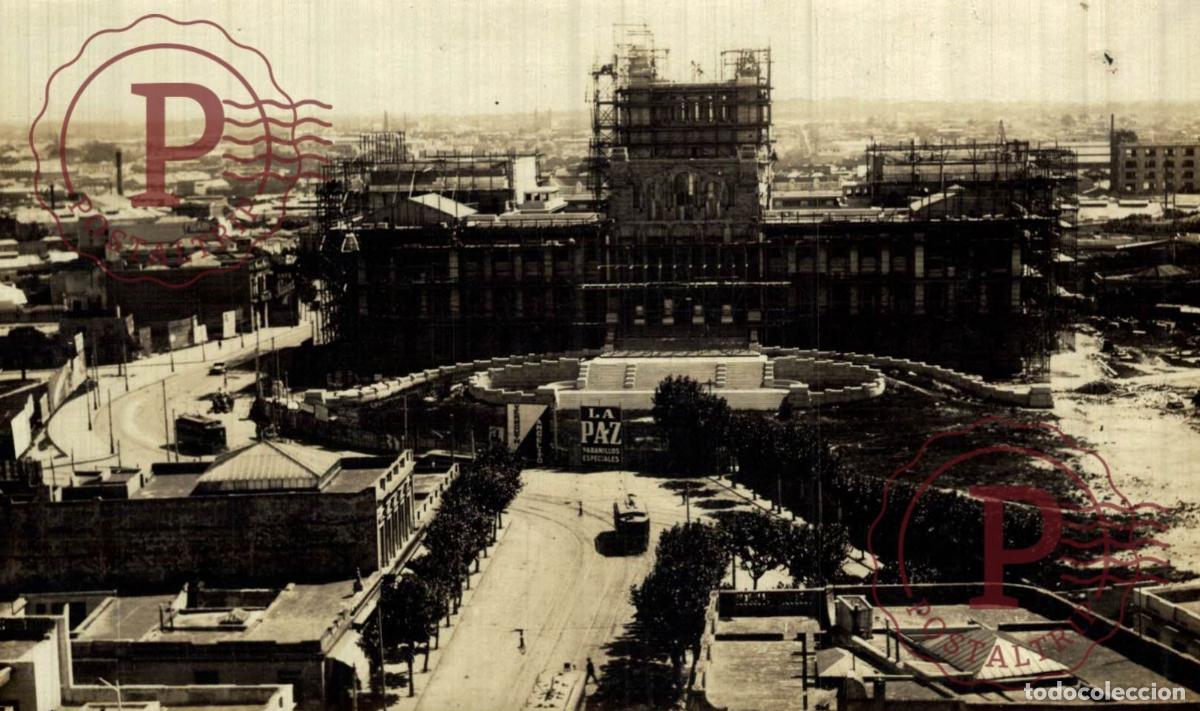 Postales: URUGUAY. MONTEVIDEO. PALACIO LEGISLATIVO EN CONSTRUCCION RPPC FOTOGRAFICA. REAL PHOTO.