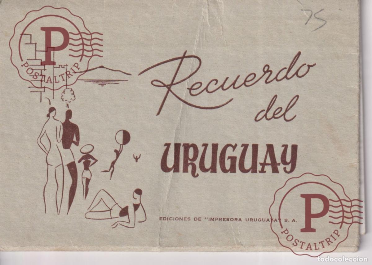Postales: URUGUAY. RECUERDO DEL URUGUAY. 9 VISTAS. EDIC. IMPRESORA URUGUAYA
