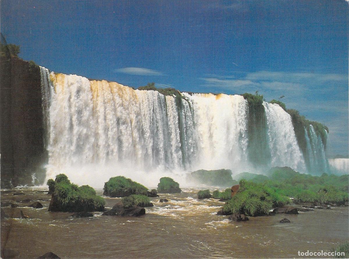 Postales: Postal de la Cascada Salto Floriano en Foz do Igua&ccedil;u, Brasil