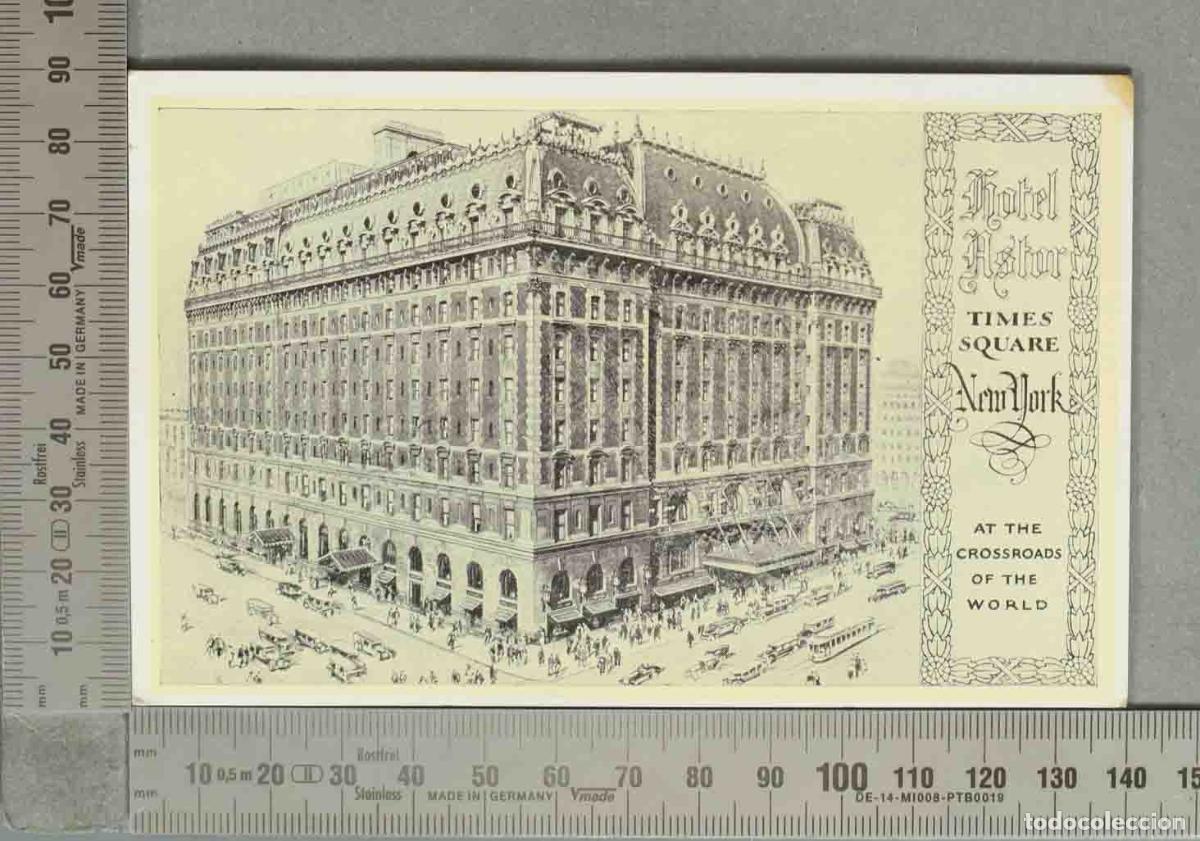 Postales: POSTAL. Hotel Astor - Times Square New York