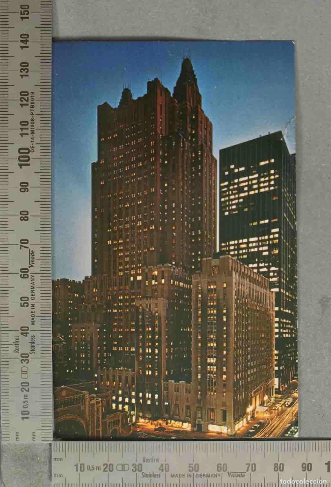 Postales: POSTAL. Waldorf Astoria New York - Night view - Manhattan