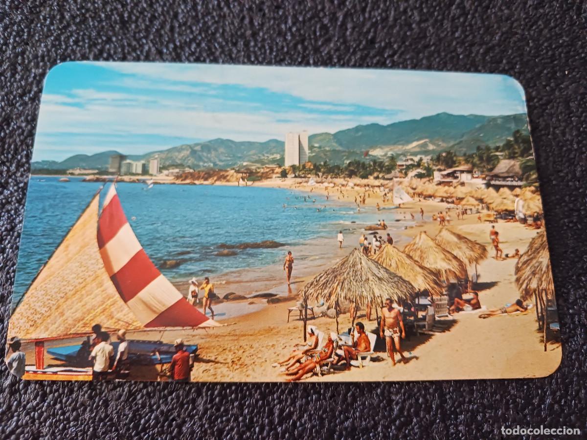 Postales: mexico D.F. la playa condesa y parte de la bahia, circulada 1975