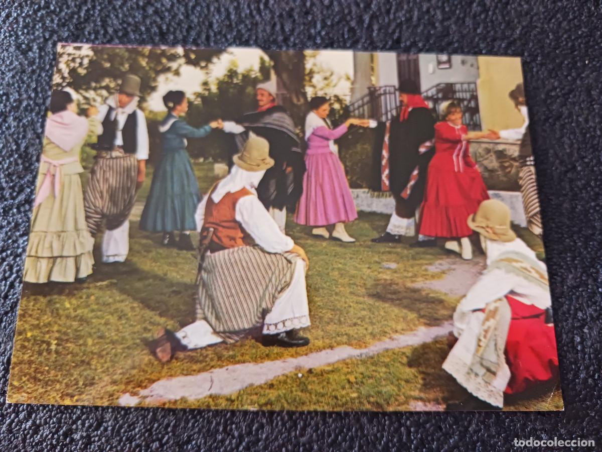 Postales: cosquin, capital nacional de folklore, patio criollo, danza nativa, escrita