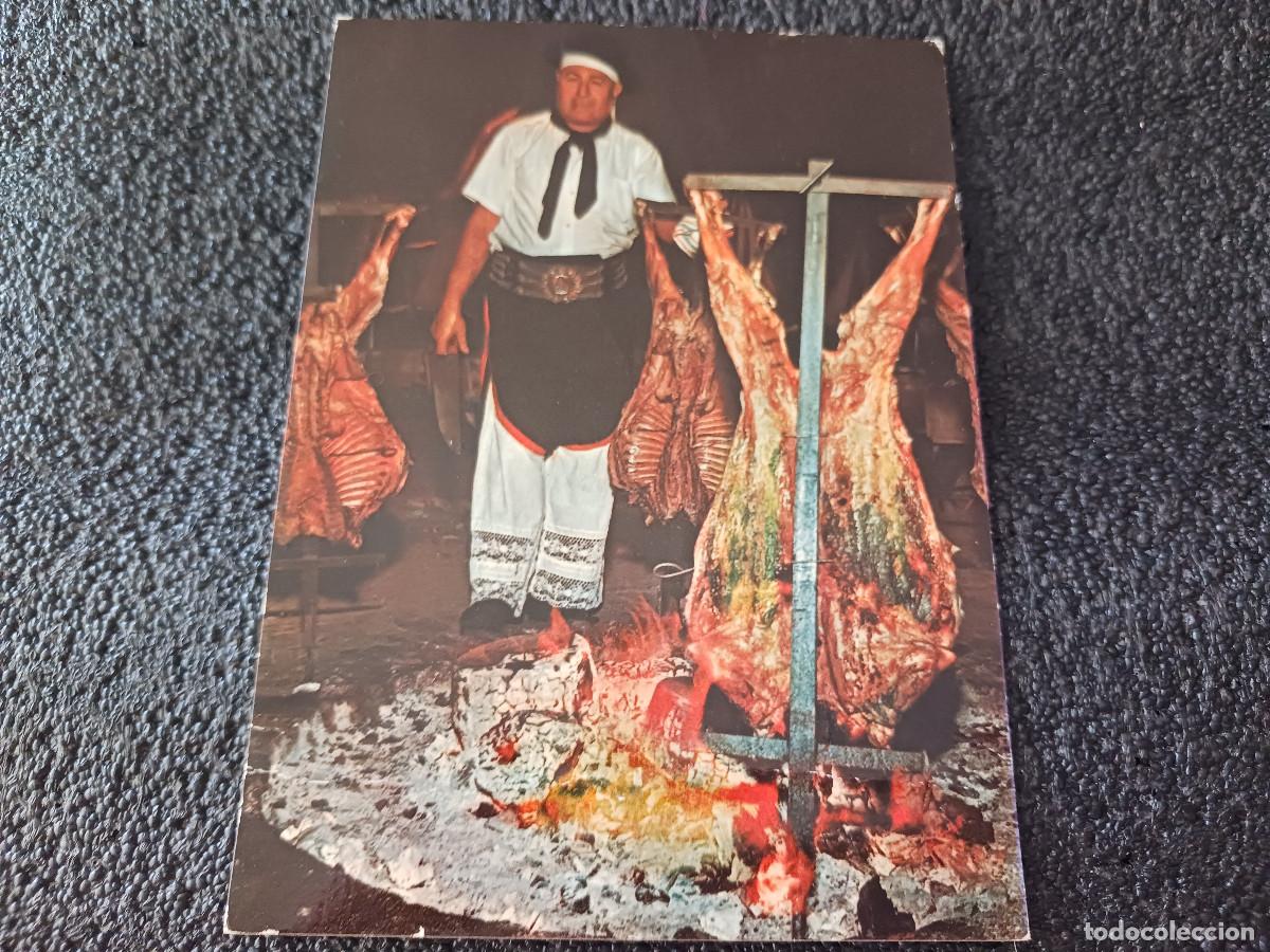 Postales: serie gaucho, asador criollo, general acha, la pampa, circulada
