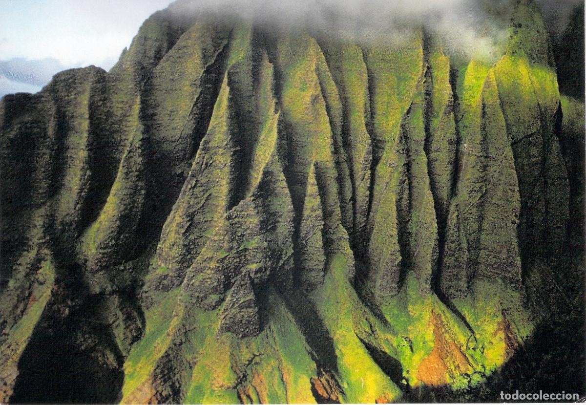 Postales: Postal de la Costa Na Pali en la Isla de Kauai, Haw&aacute;i