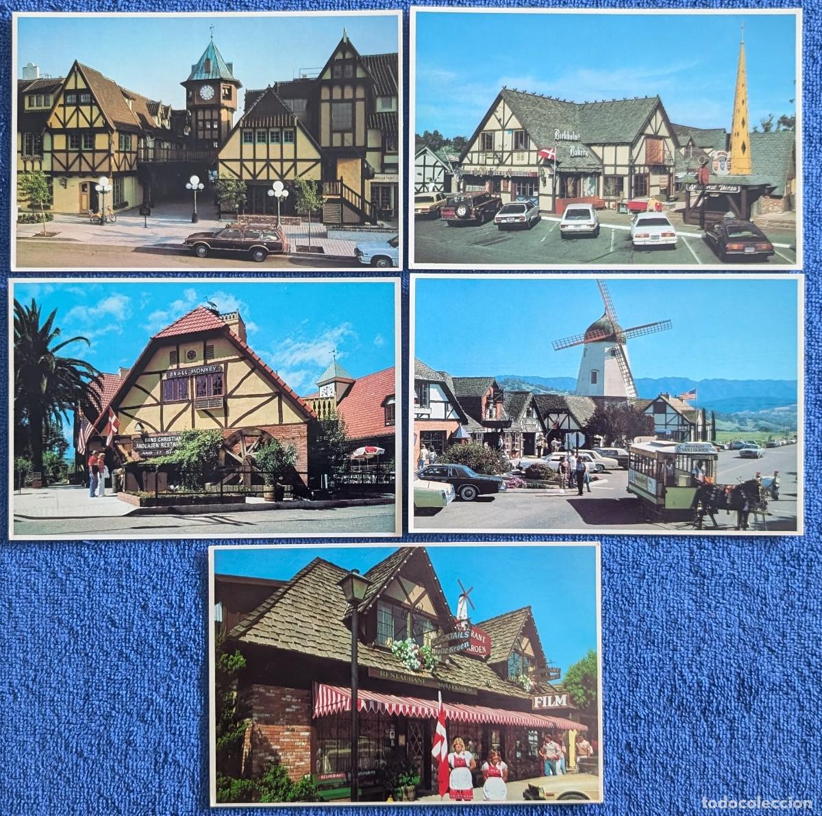 Postkarten: Restaurantes - Pueblo dan&eacute;s de Solvang - California (A&ntilde;os 70)