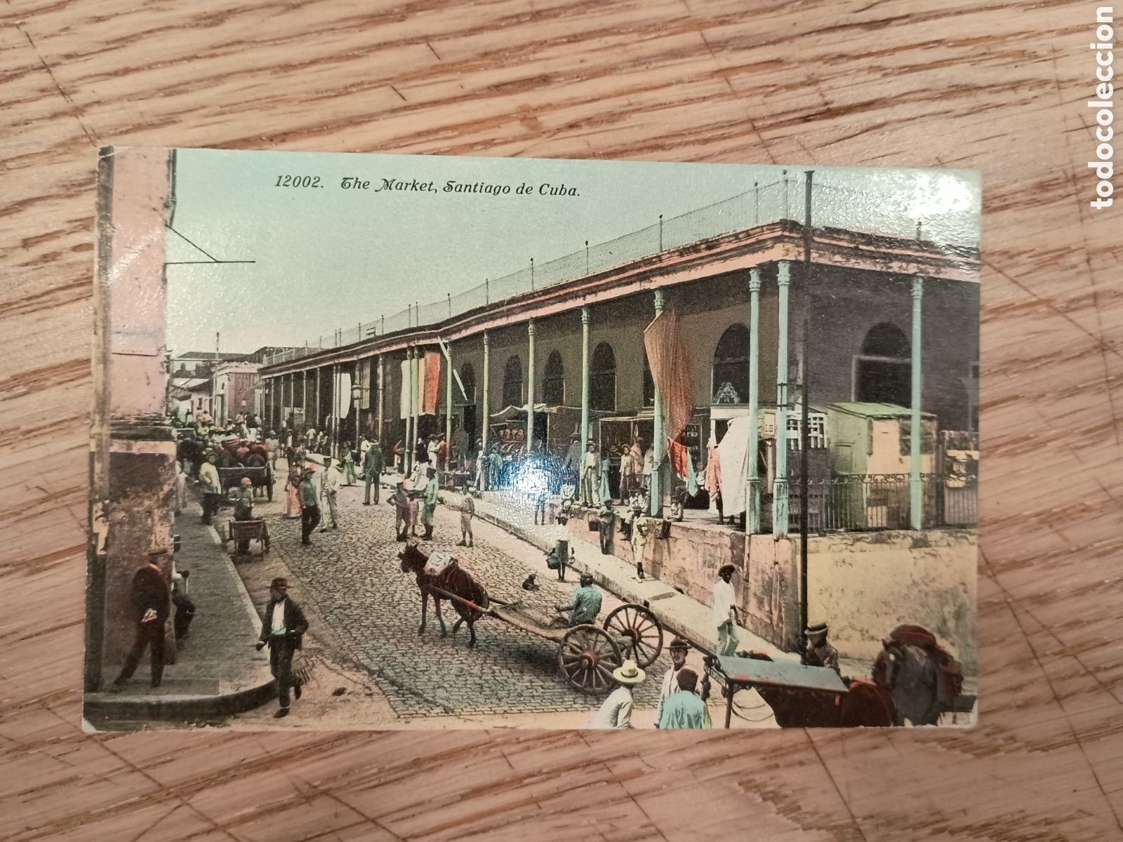 Postales: SANTIAGO DE CUBA - EL MERCADO - HARRIS BROS. CO.