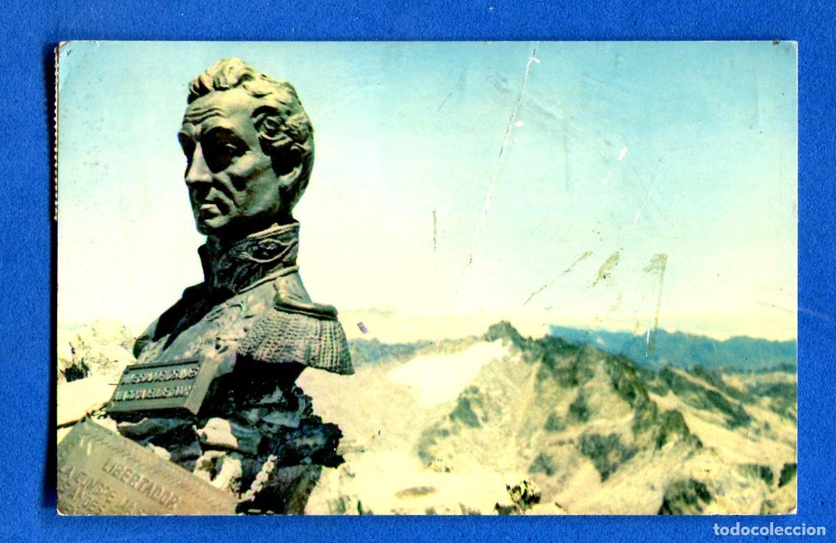Postales: POSTAL CIRCULADA VENEZUELA ESTATUA DE SIMON BOLIVAR