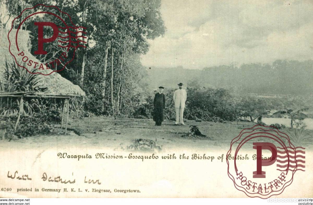 Postkarten: Cpa British Guiana - Waraputa Mission - Essequebo with the Bishop BRITISH GUIANA GUYANE BRITA