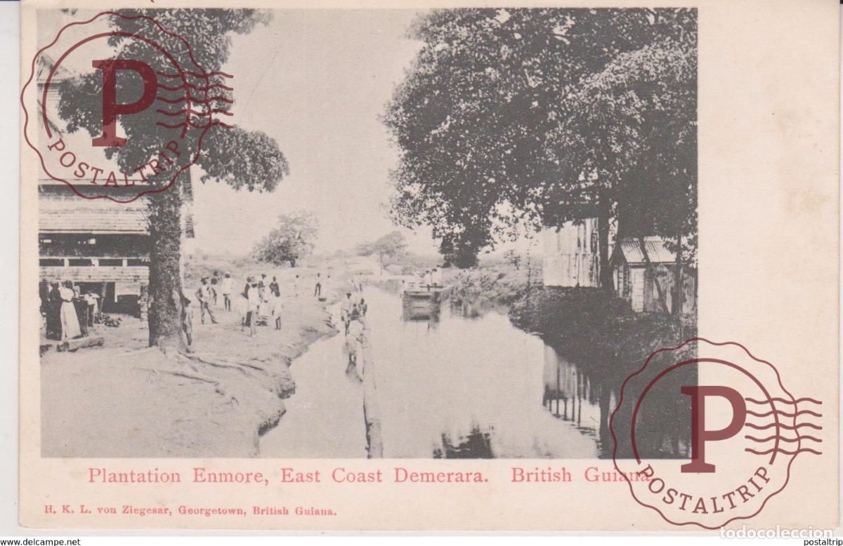 Postales: PLANTATION ENMORE EAST COAST DEMERARA BRITISH GUIANA GUYANE BRITANNIQUE GUAYANA