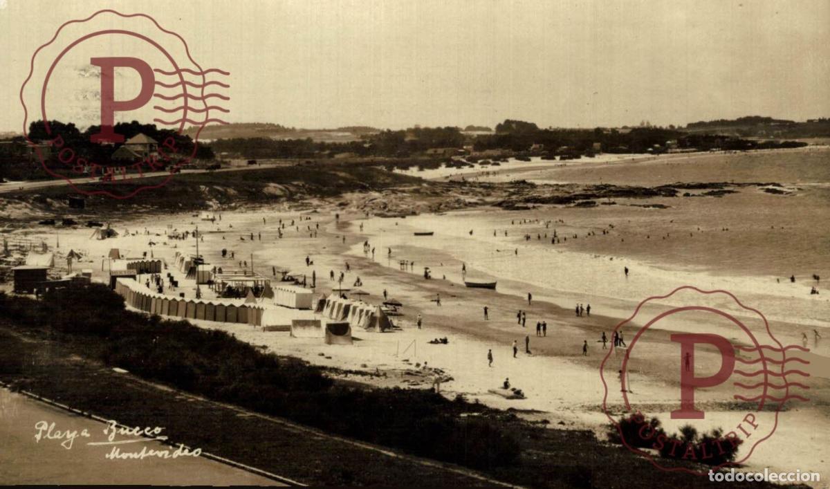 Postkarten: URUGUAY. MONTEVIDEO. PLAYA BUCEO. RPPC FOTOGRAFICA