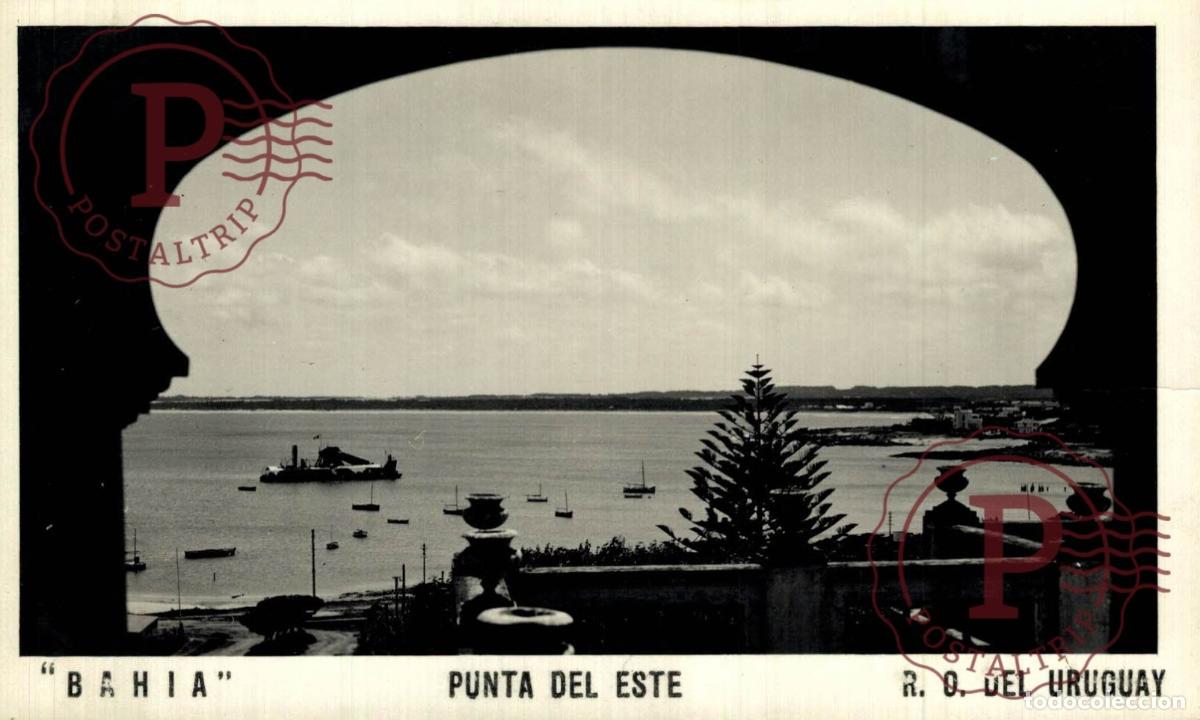 Postkarten: URUGUAY. PUNTA DEL ESTE. BAHIA. RPPC FOTOGRAFICA