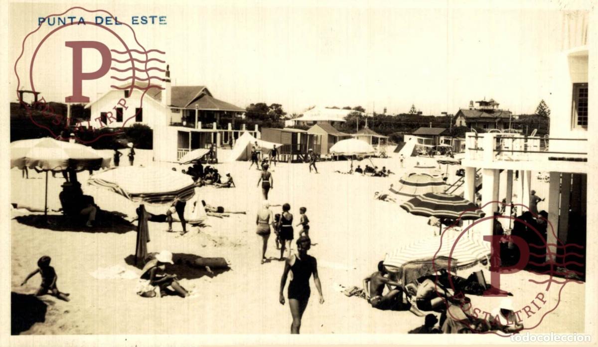 Postales: URUGUAY. PUNTA DEL ESTE. PLAYA. RPPC FOTOGRAFICA