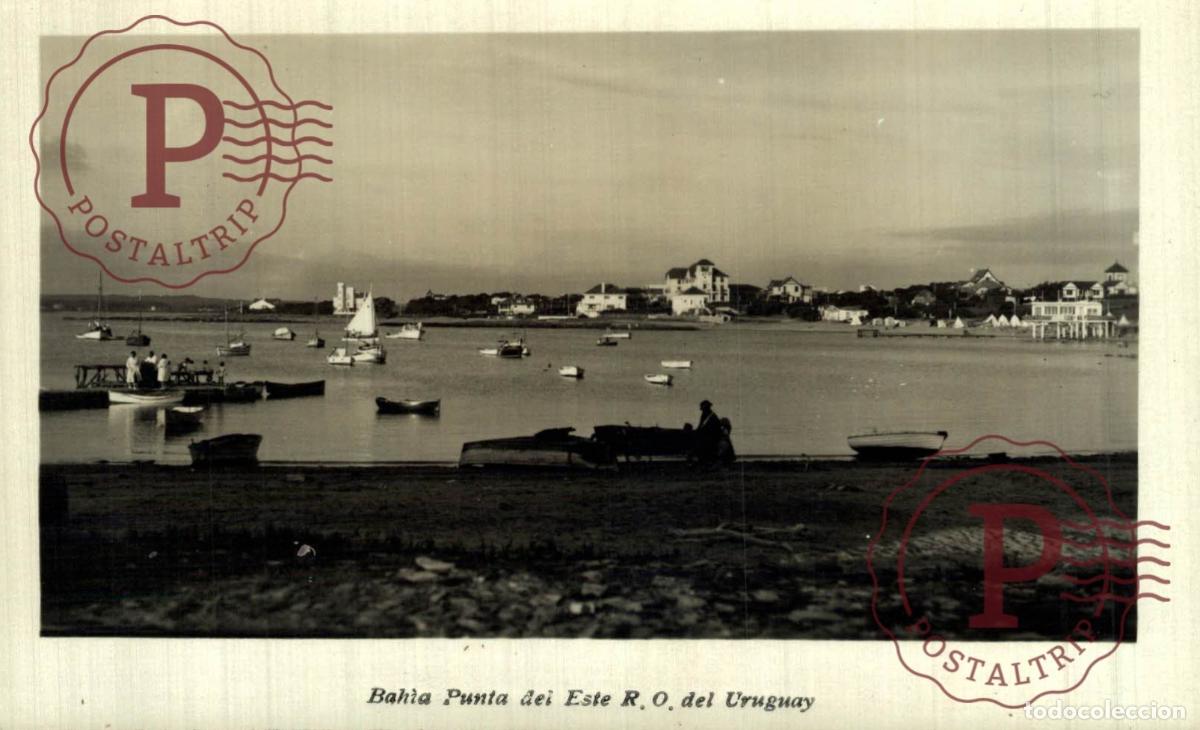 Postales: URUGUAY. PUNTA DEL ESTE. BAHIA.. RPPC. FOTOGRAFICA
