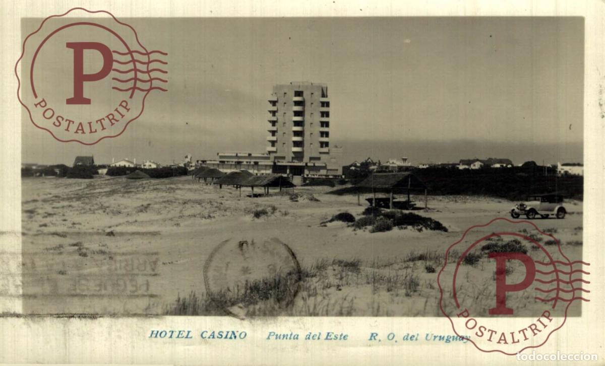 Postales: URUGUAY. PUNTA DEL ESTE. CASINO. RPPC. FOTOGRAFICA