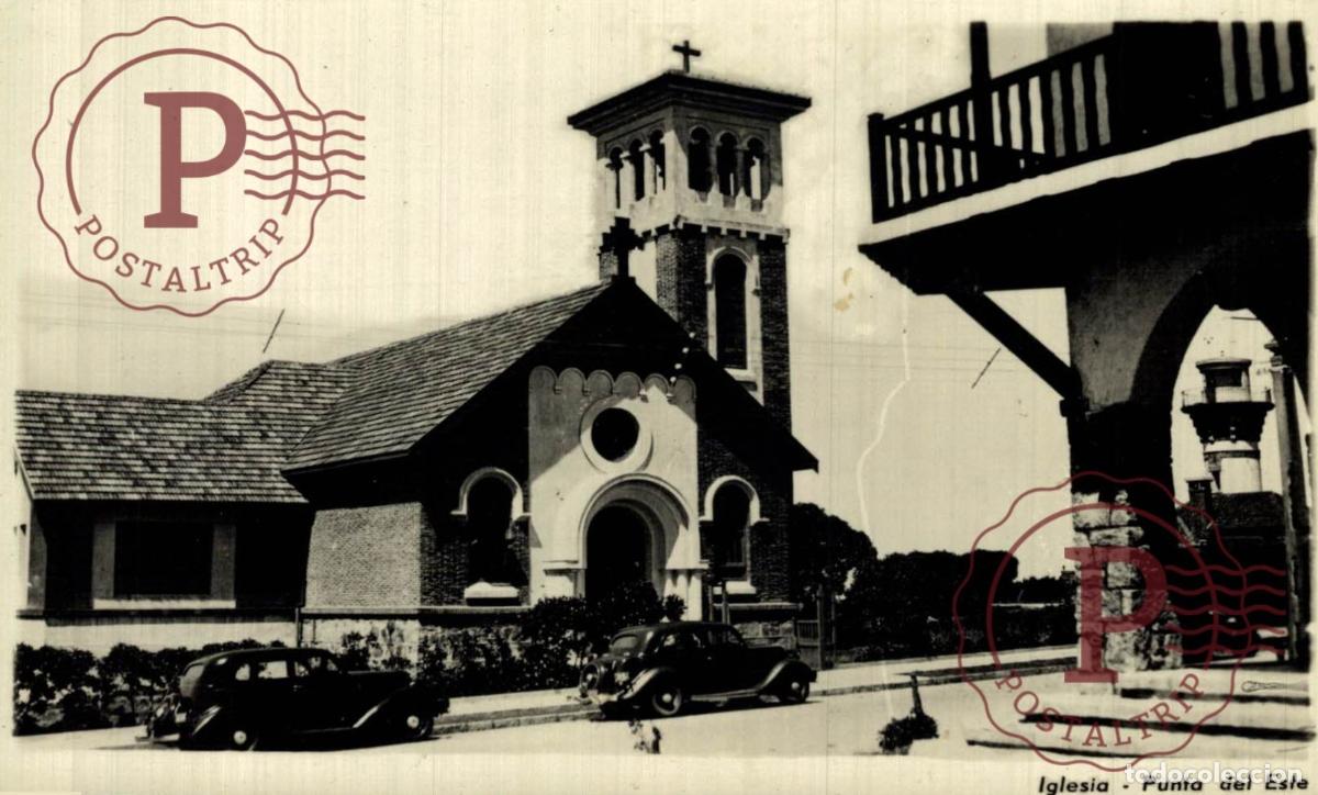 Postales: URUGUAY. PUNTA DEL ESTE. IGLESIA. RPPC. FOTOGRAFICA