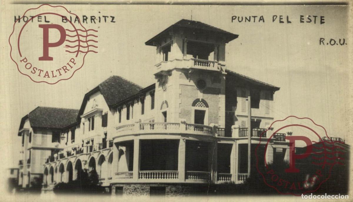 Postales: URUGUAY. PUNTA DEL ESTE. HOTEL BIARRITZ. RPPC FOTOGRAFICA