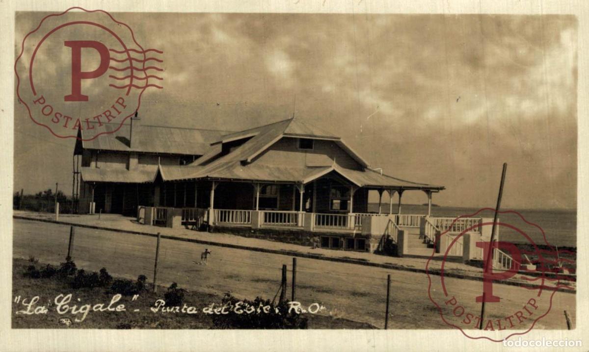 Postales: URUGUAY. PUNTA DEL ESTE. HOTEL LA CIGALE. RPPC FOTOGRAFICA
