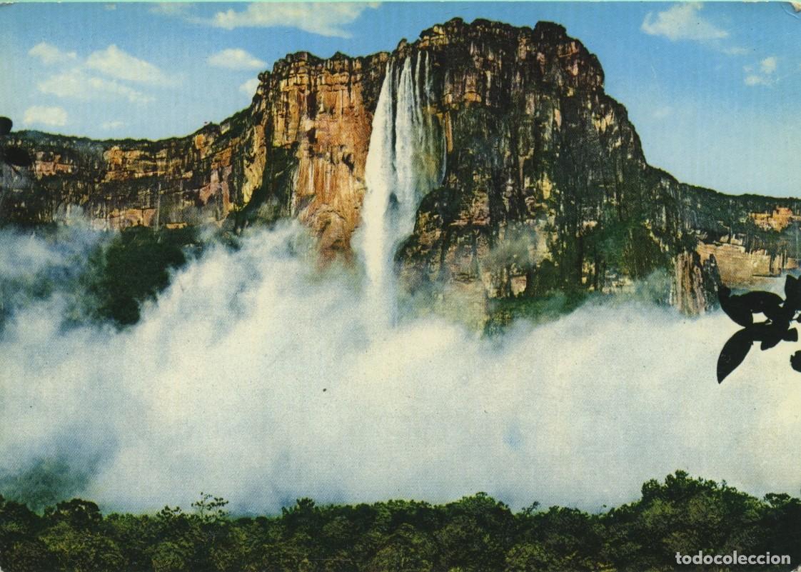 Postales: VENEZUELA. Salto &Aacute;ngel. 1002 metros de altura. Sin circular. ED. INTANA