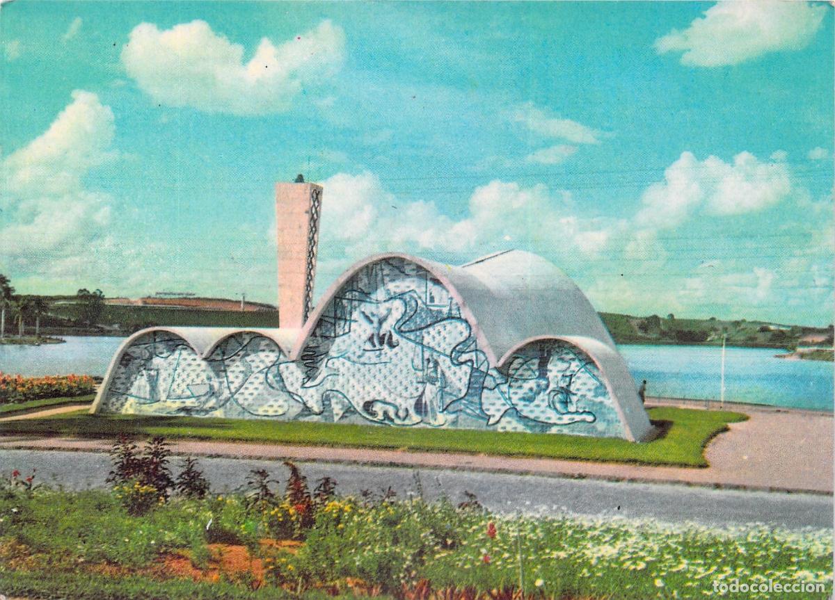 Postales: Postal Iglesia de la Pampulha Belo Horizonte Oscar Niemeyer Brasil