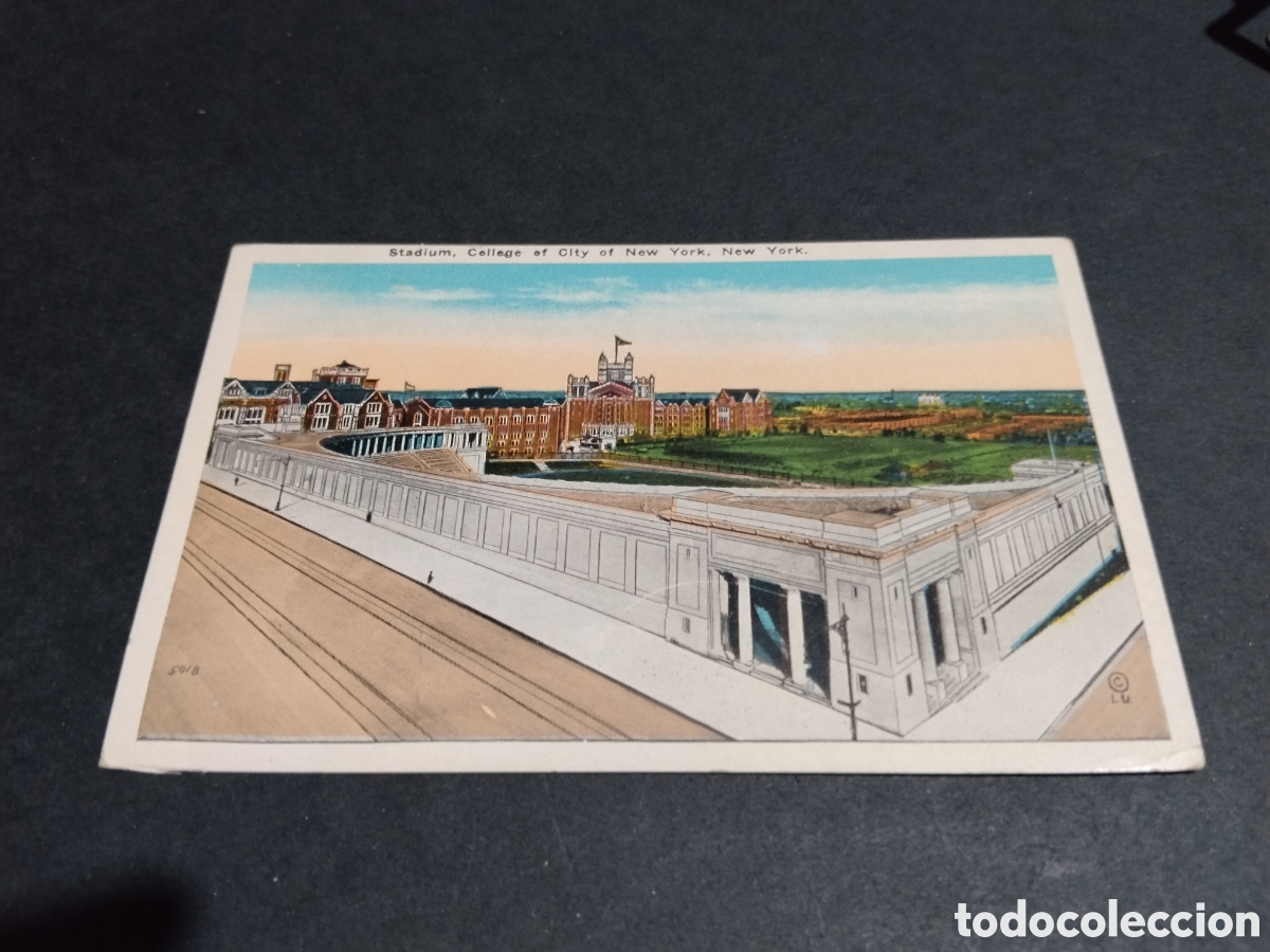 Postales: Postal dibujo Stadium, College of City of New York