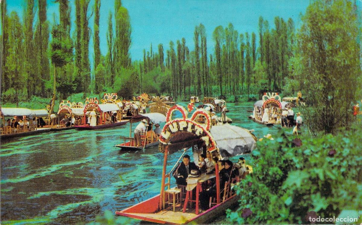 Postales: Postal de Xochimilco, M&eacute;xico - Canales y Trajineras