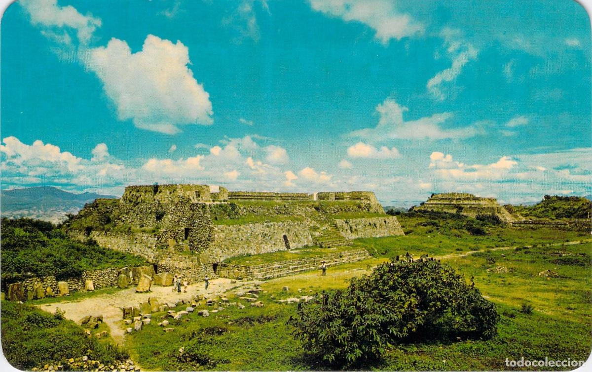 Postales: Postal de las ruinas arqueol&oacute;gicas de Monte Alb&aacute;n, Oaxaca, M&eacute;xico