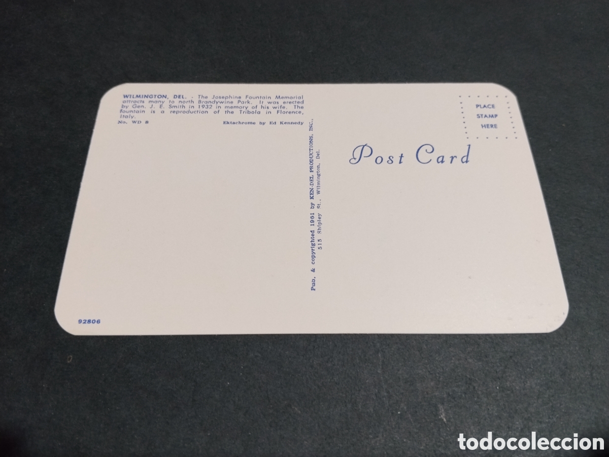 Postales: Postal wilmington,del.jardines - Foto 2