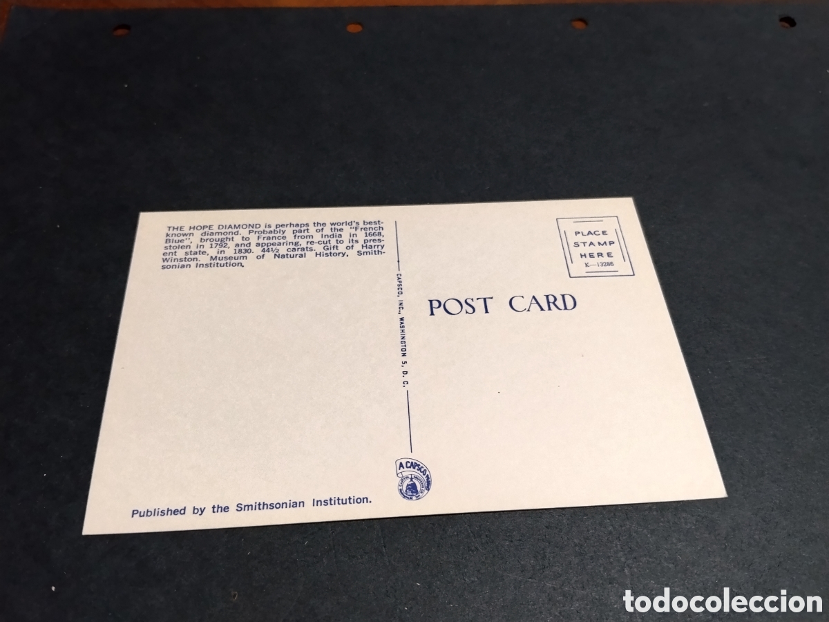 Postales: Postal The Hope Diamond - Foto 2