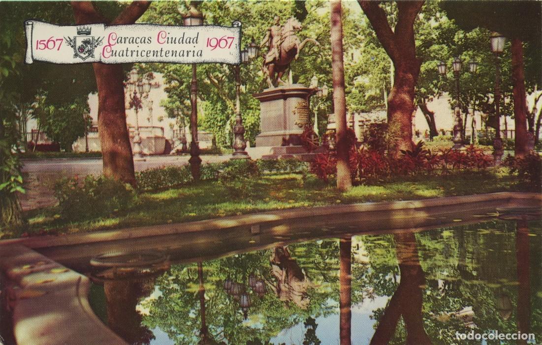 Postales: CARACAS. Venezuela. Vista general de la Plaza Sim&oacute;n Bol&iacute;var. Sin circular. ED. EDICAR