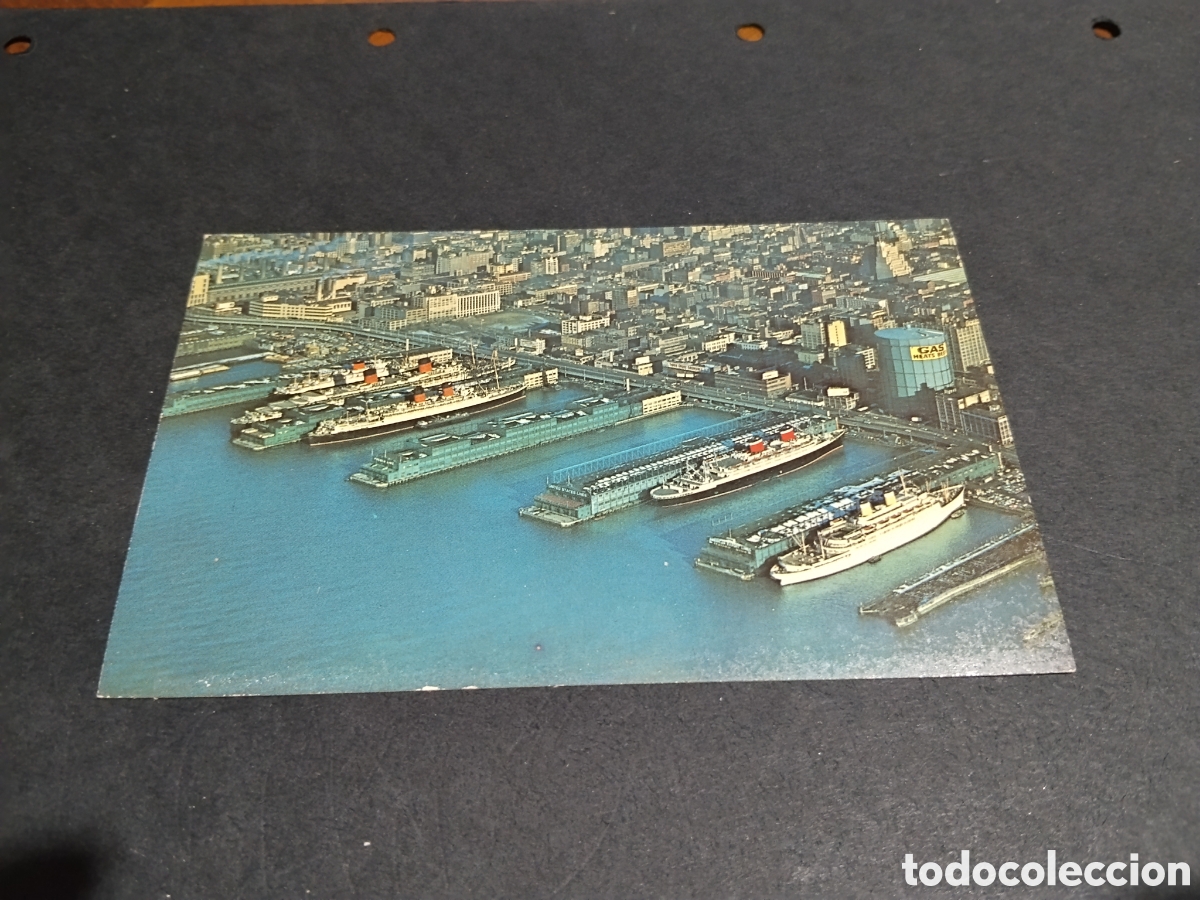 Postales: Postal barcos de todo el mundo en el Puerto de New York