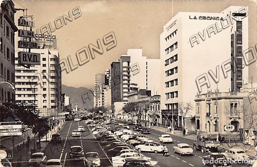 Postais: Avenida Tacna de Lima (Per&uacute;) - A&ntilde;os 50