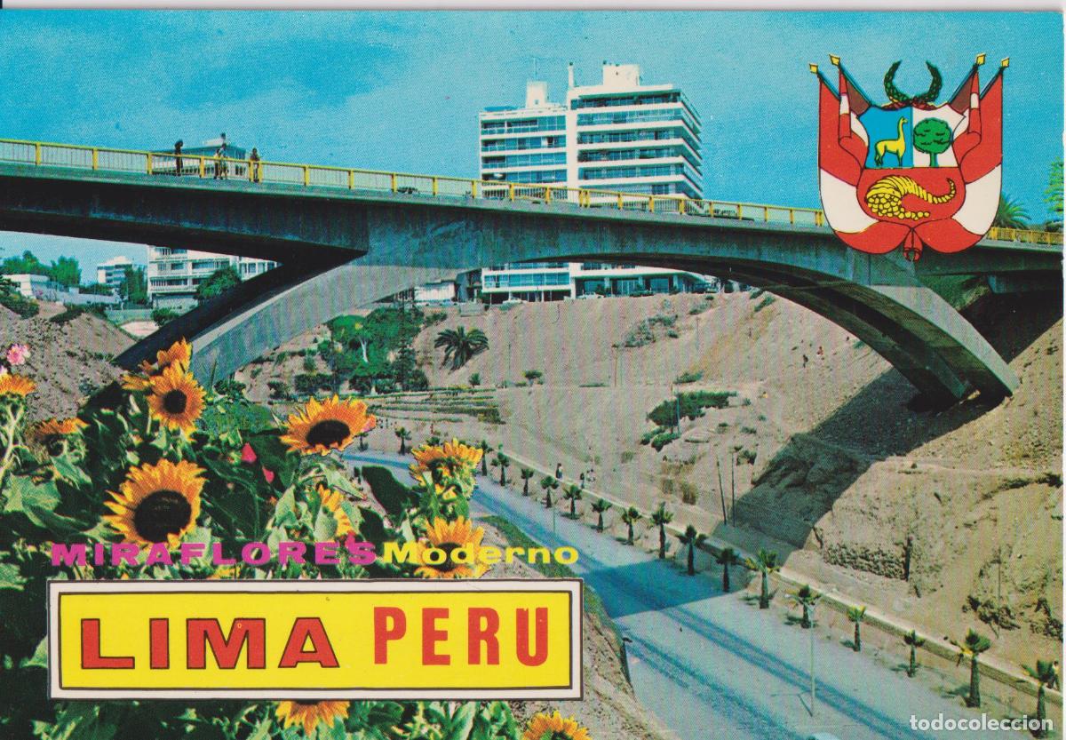 Postales: PER&Uacute;, LIMA, MIRAFLORES MODERNO &ndash; BV 316 &ndash; S/C
