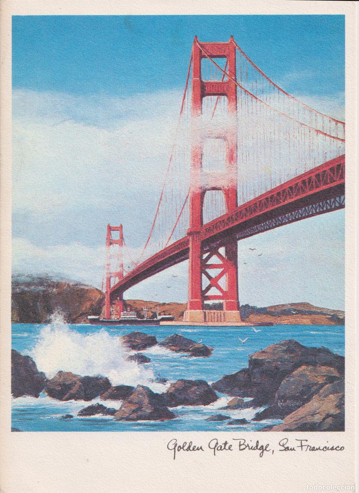 Postales: E.U.A. SAN FRANCISCO, PUENTE GOLDEN GATE &ndash; MUIR WOODS 32/013 &ndash; S/C