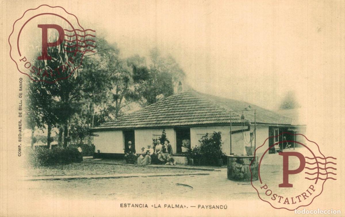 Postkarten: URUGUAY. PAYSANDU. ESTANCIA LA PALMA. COMP SUD-AMER DE BILL DE BANCO