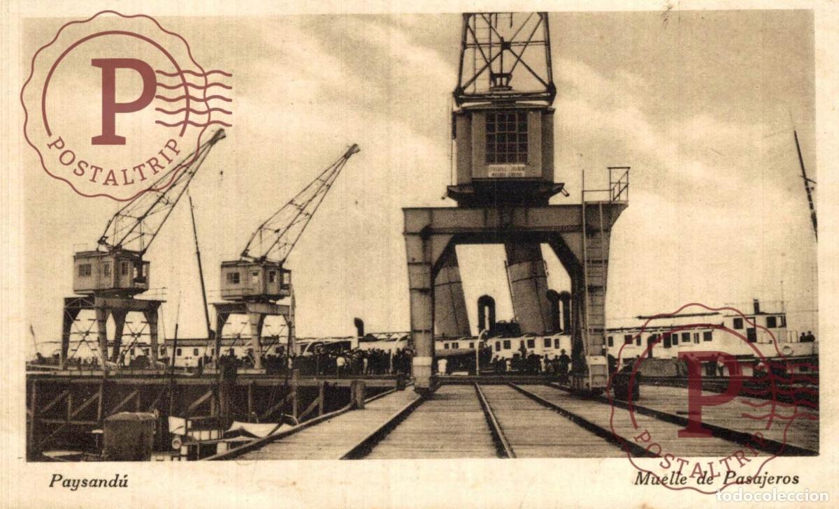 Postkarten: URUGUAY. PAYSANDU. MUELLE DE PASAJEROS.