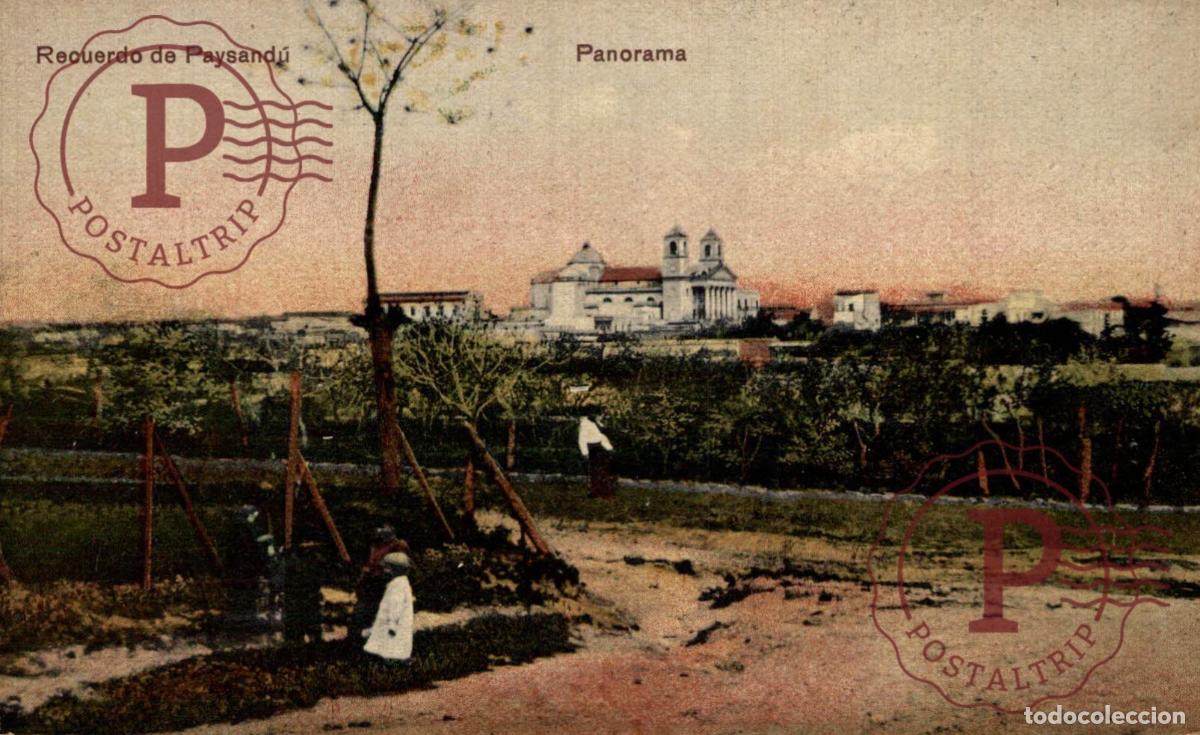 Postkarten: URUGUAY. PAYSANDU. RECUERDO DE PAYSANDU. PANORAMA.