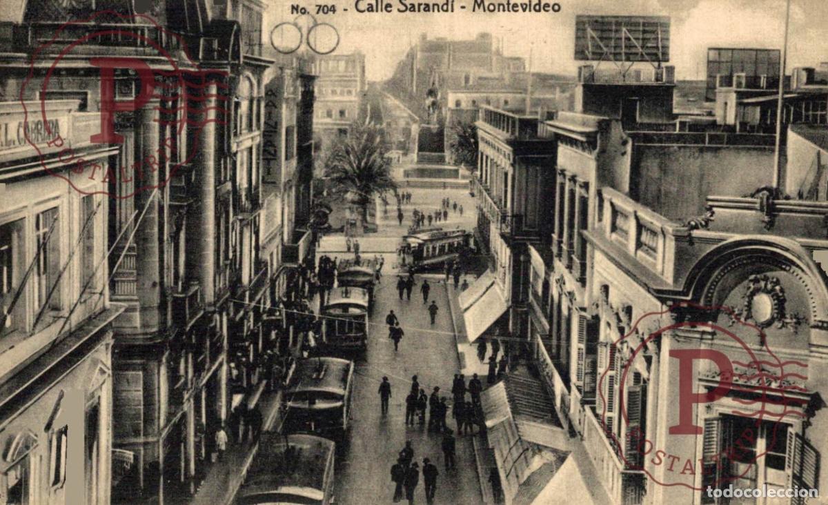 Postkarten: URUGUAY. MONTEVIDEO. CALLE SARANDI.