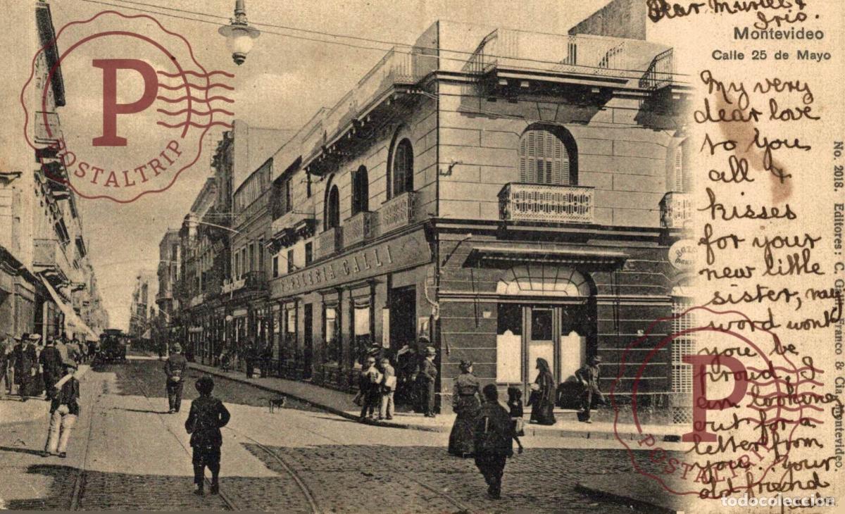 Postales: URUGUAY. MONTEVIDEO. CALLE 25 DE MAYO.