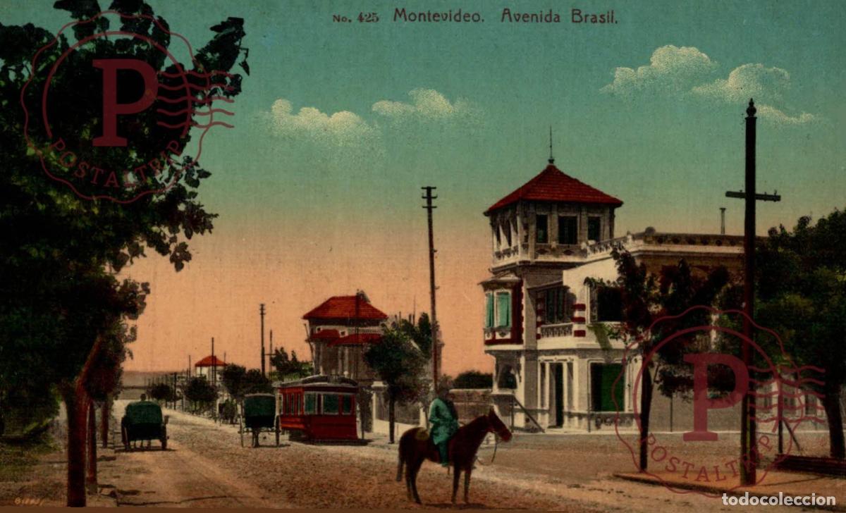 Postales: URUGUAY. MONTEVIDEO. AVENIDA BRASIL.