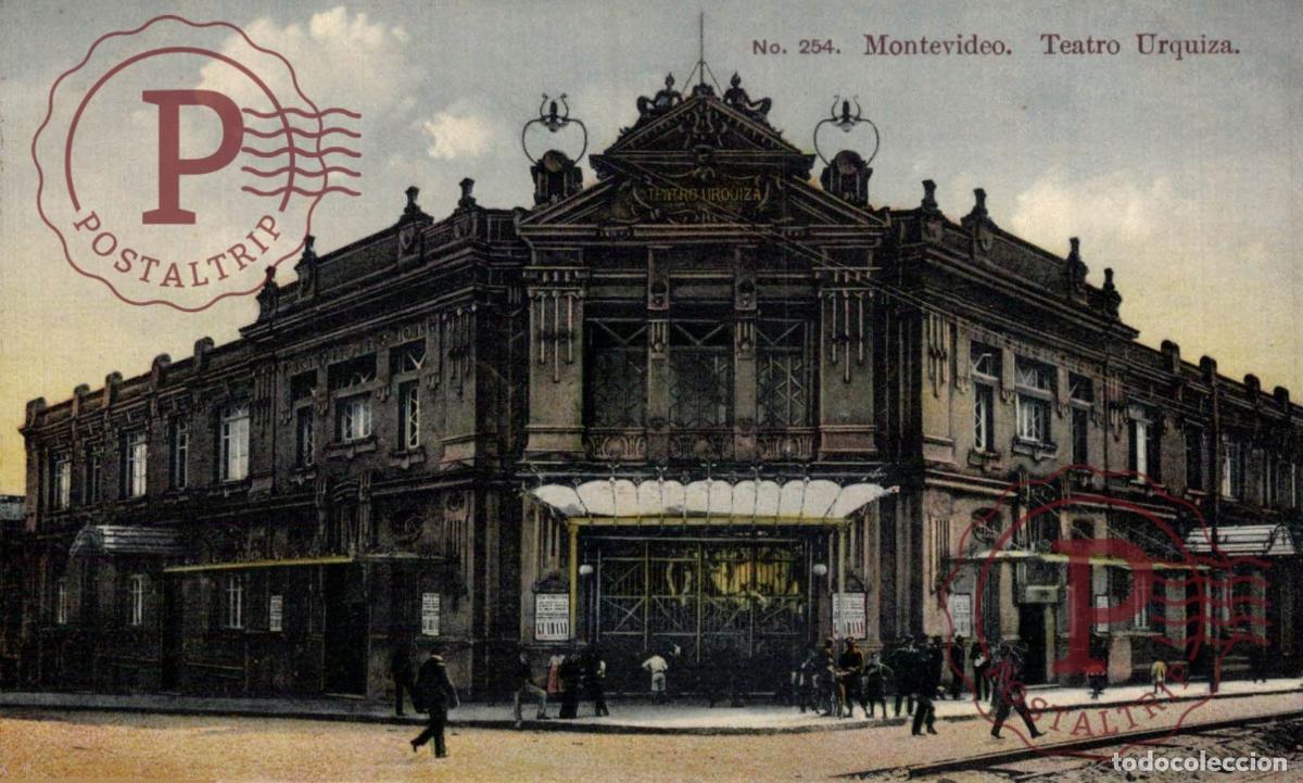 Postales: URUGUAY. MONTEVIDEO. TEATRO URQUIZA.