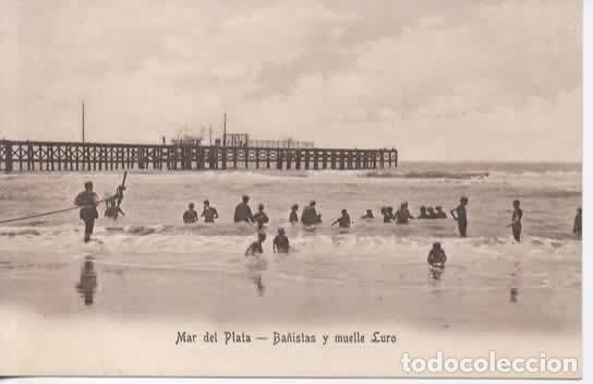 Postales: ARGENTINA SIN ESCRIBIR MUELLE LURO MAR DEL PLATA