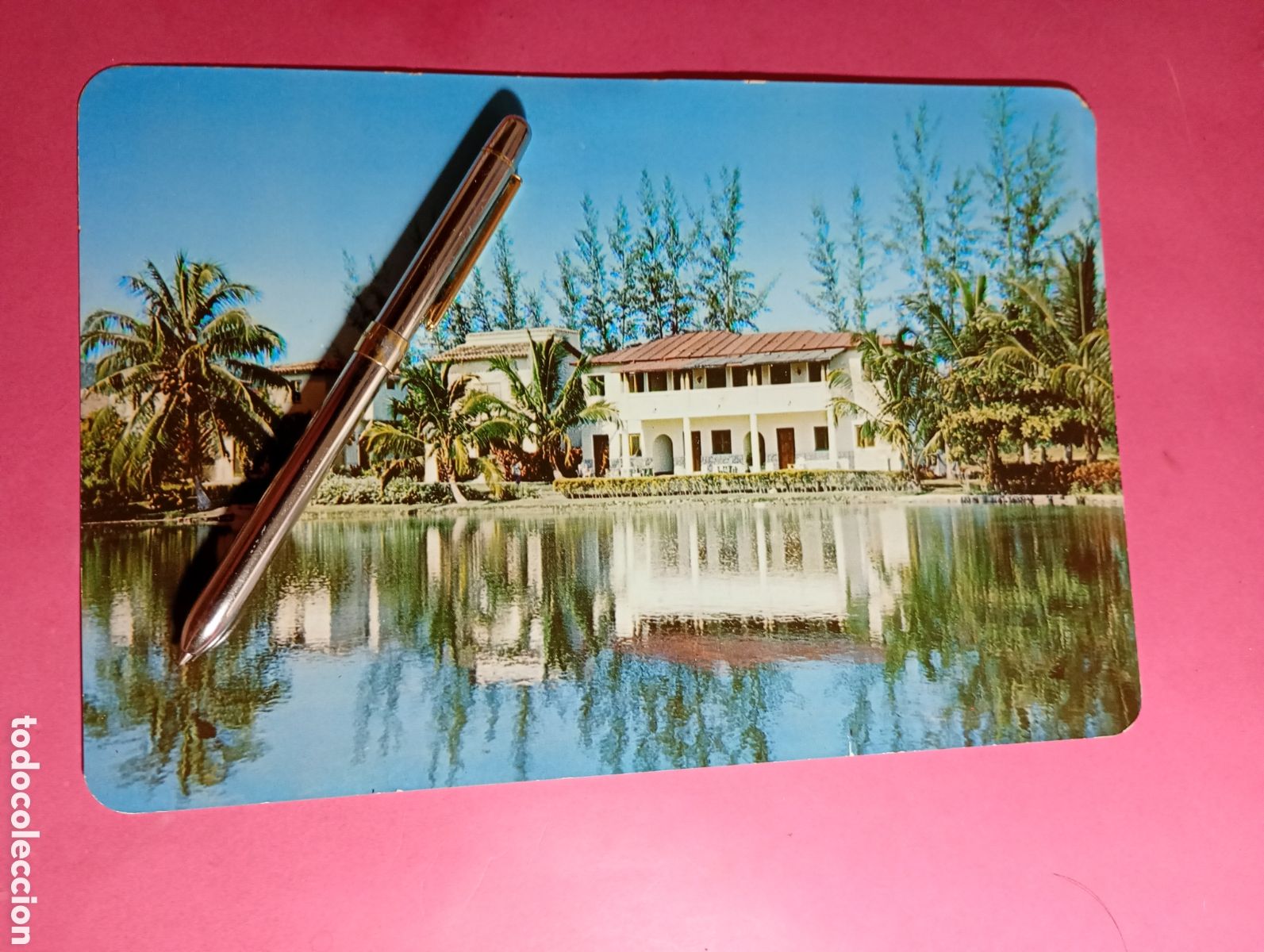Postales: MAYAJIGUA CUBA 1966 ''HOTEL DEL LAGO'' GIANT POST CARD escrita color publica casa morris habana