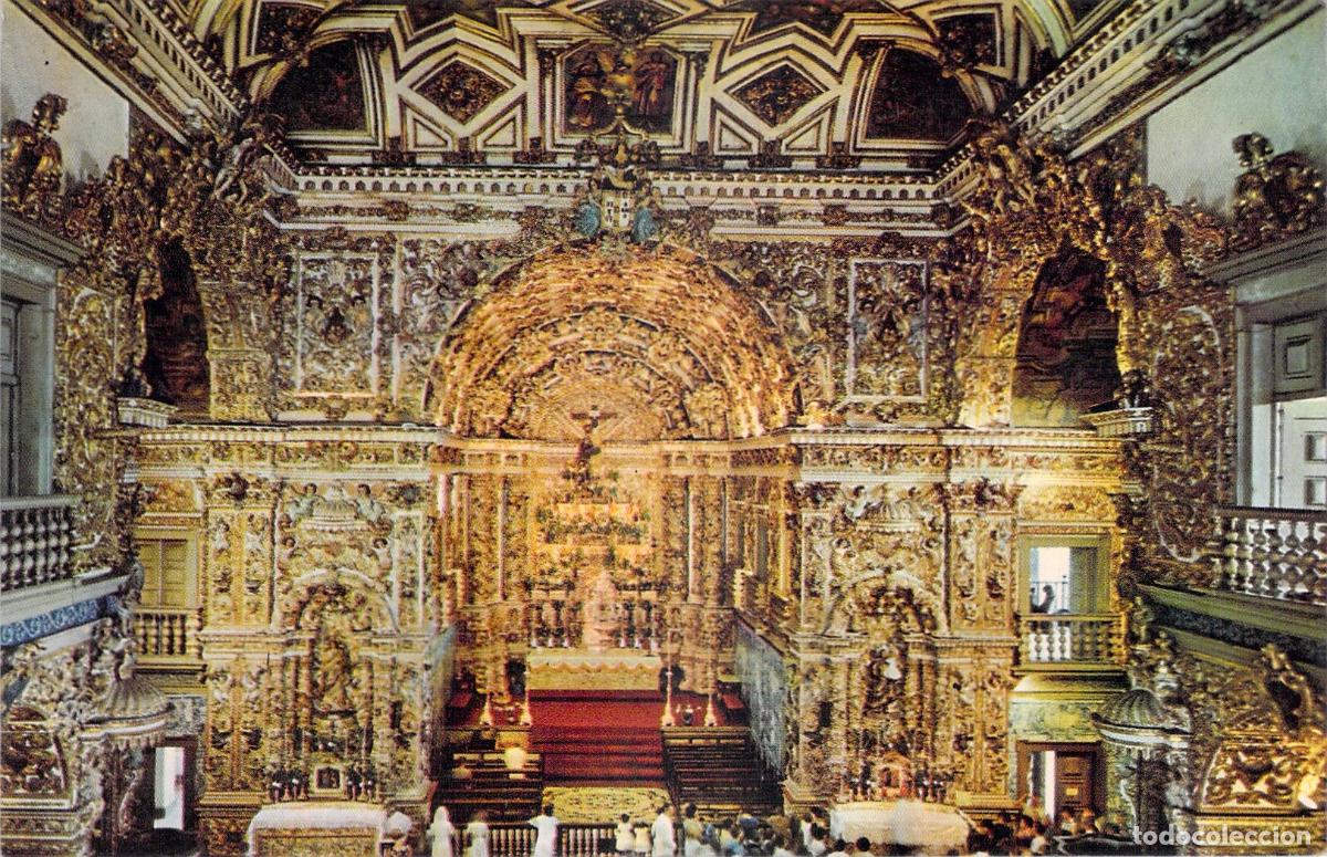 Postales: Postal de la Iglesia de San Francisco en Salvador de Bah&iacute;a