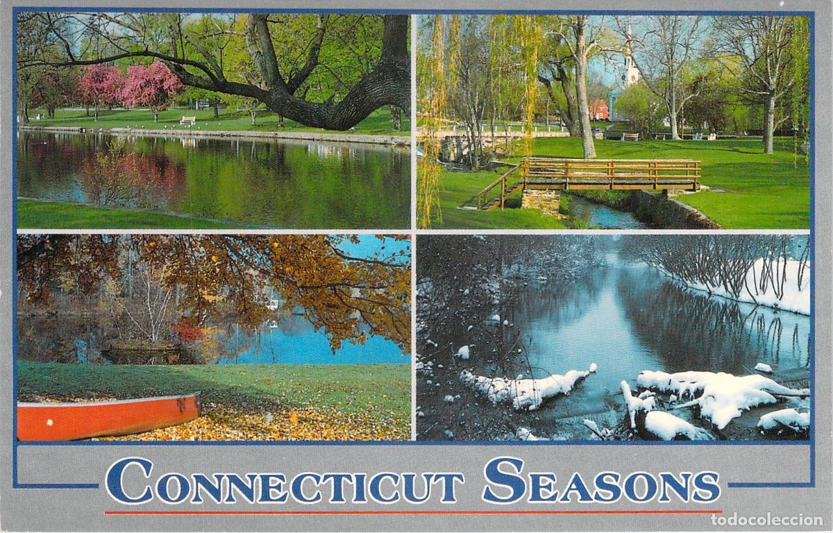 Postales: Postal de los Paisajes de las Estaciones en Connecticut