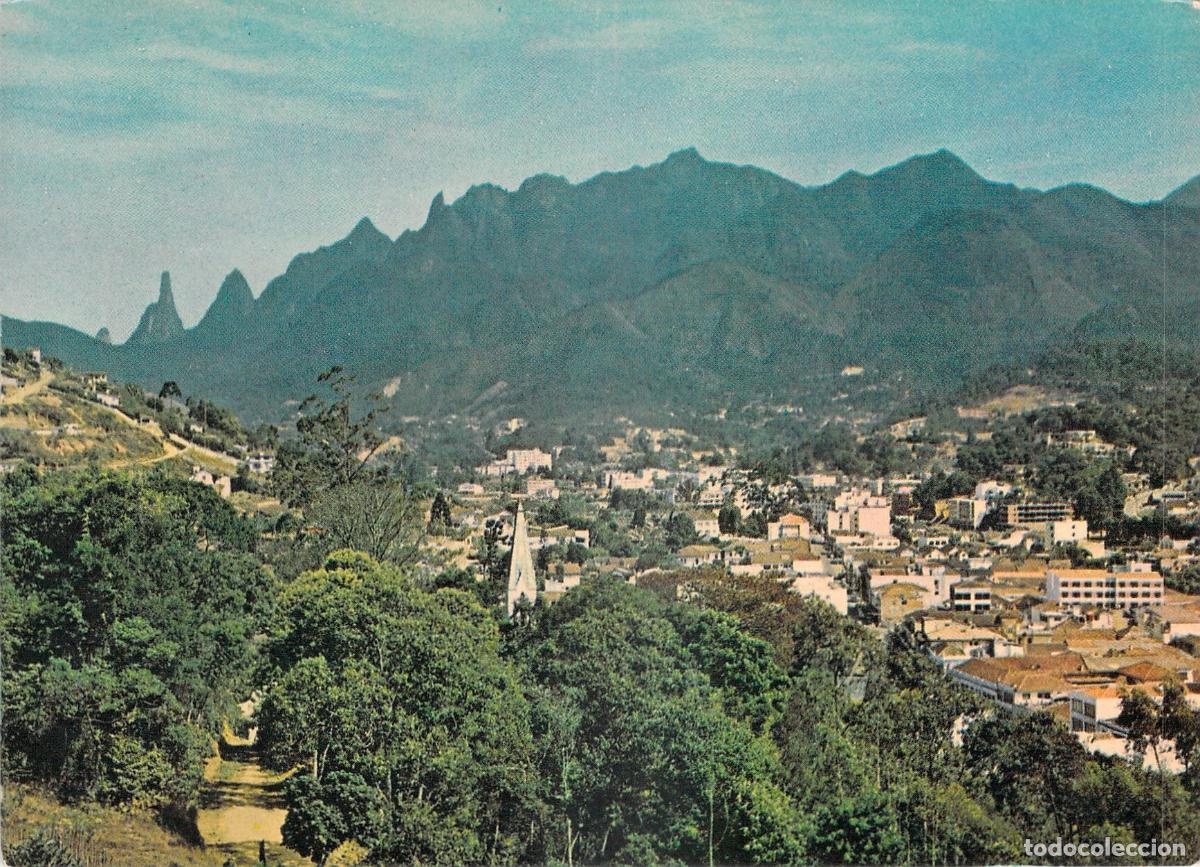 Postales: Postal de Teres&oacute;polis y las Monta&ntilde;as de la Serra dos &Oacute;rg&atilde;os en Brasil