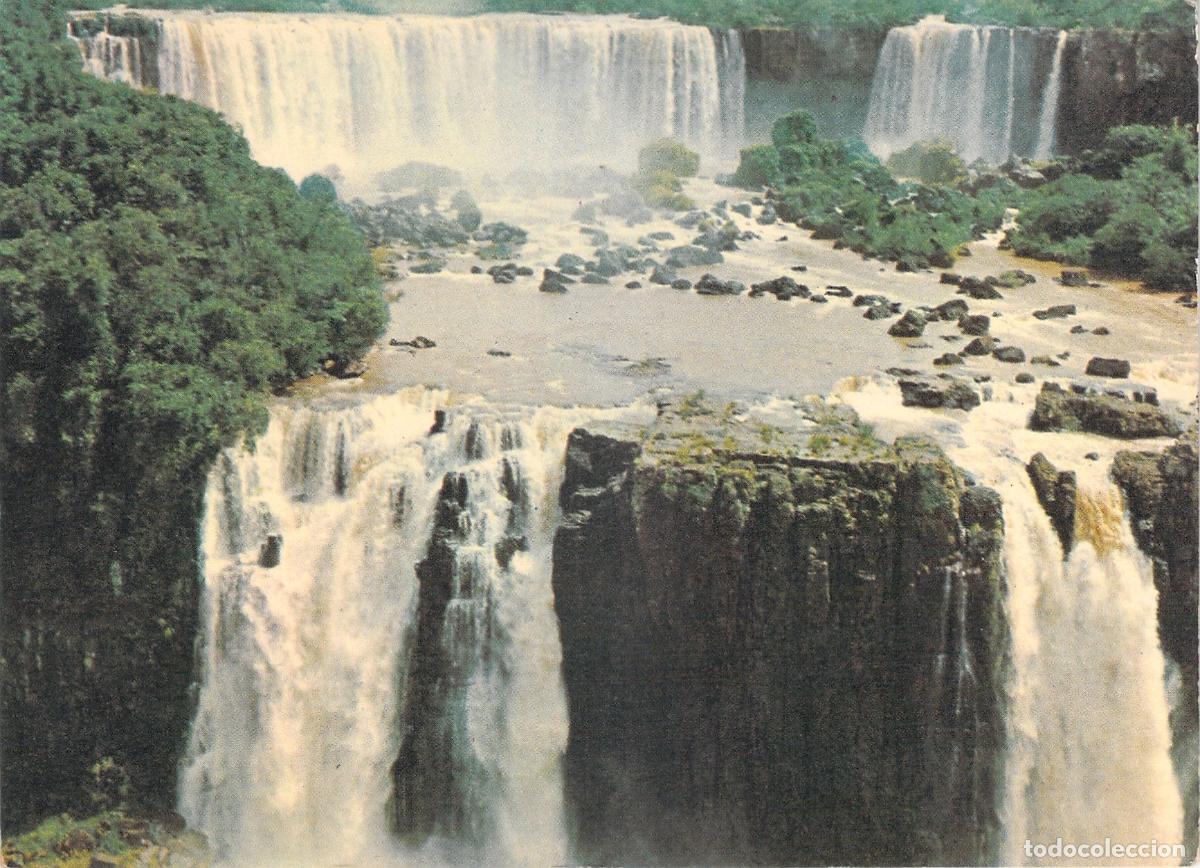 Postales: Postal de las Cataratas del Iguaz&uacute; en Brasil