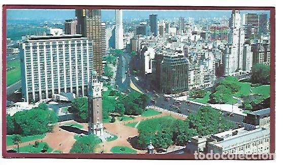 Postales: VISTA AEREA, TORRE DE LOS INGLESES, PLAZA BRITANIA, SAN MARTIN Y AVD. LEANDRO N. ALEM.- BUENOS AIRES