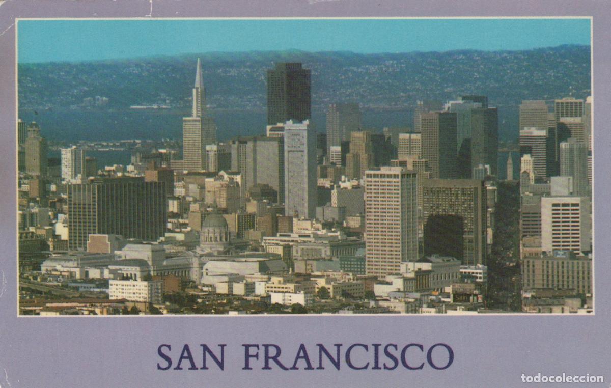 Postales: USA San Francisco City Skyline Architecture Transamerica Pyramid *YAA730