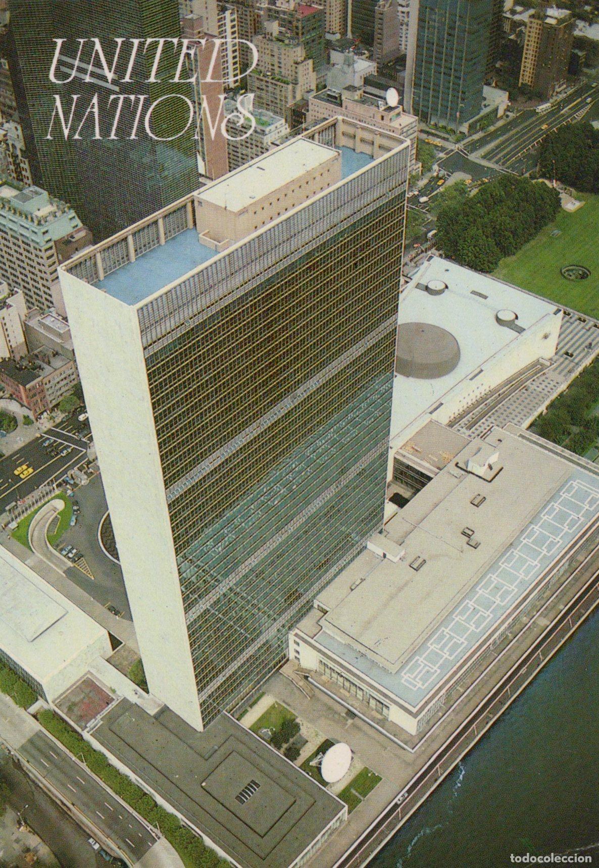 Postales: USA New York United States NY United Nations HQ Building Aerial View *YAA949